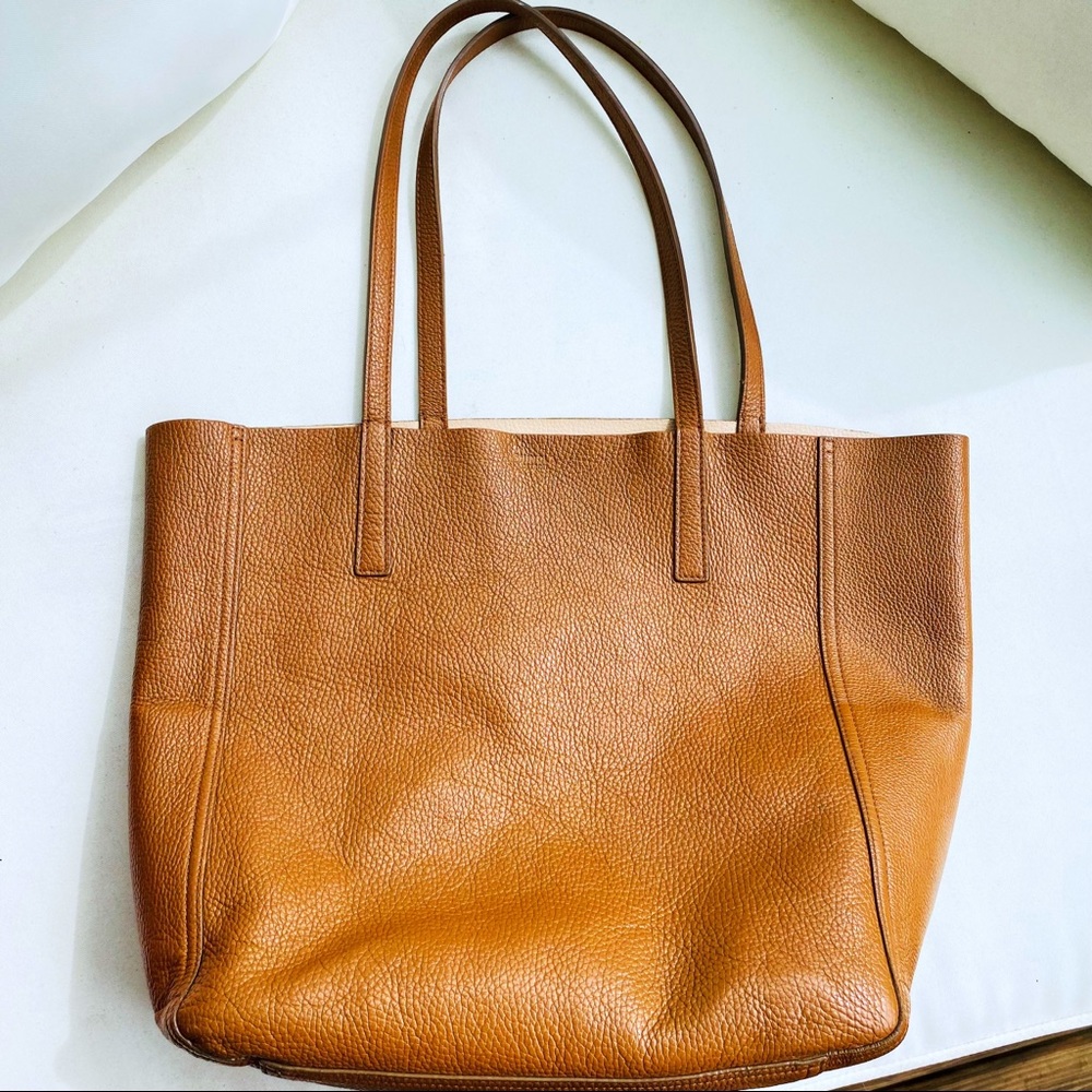 Shinola Cognac Medium Shopper Tote EUC - Picture 15 of 16